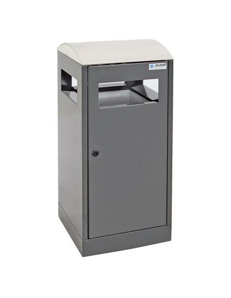 Abfalltrennung A³-ES, anthrazitgrau/Edelstahl, verz. Innenbehälter, 40 Liter