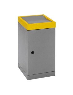 Abfalltrennung ProTec-Plus, graualu/1003, verz. Innenbehälter, 30 Liter