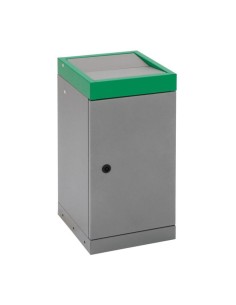 Abfalltrennung ProTec-Plus, graualu/6024, verz. Innenbehälter, 30 Liter