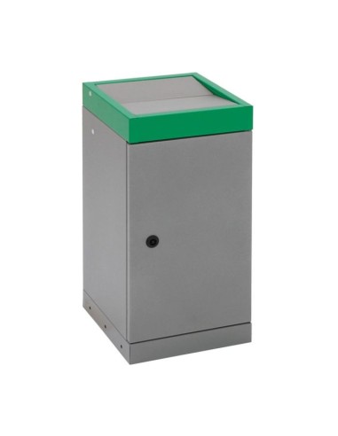 Abfalltrennung ProTec-Plus, graualu/6024, verz. Innenbehälter, 30 Liter
