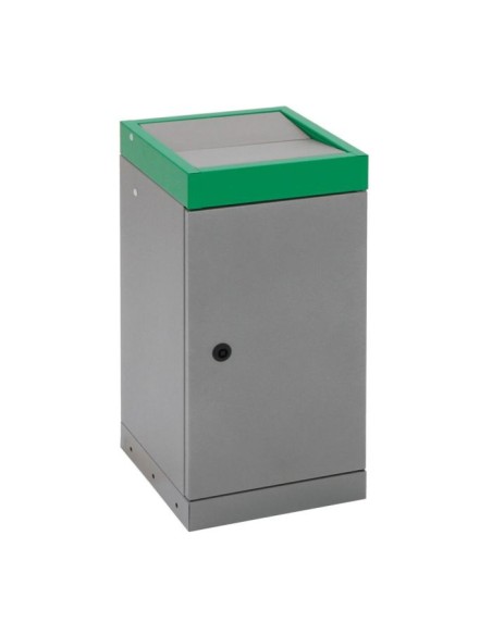 Abfalltrennung ProTec-Plus, graualu/6024, verz. Innenbehälter, 30 Liter