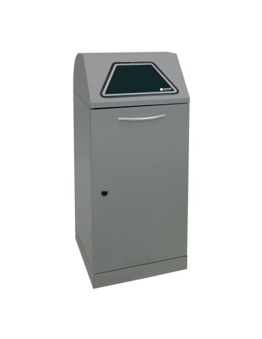 Abfalltrennung Modul-Vario 120, graualu-struktur, verz. Innenbehälter, 120 Liter