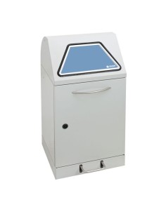 Abfalltrennung Modul-Vario 45, lichtgrau, ProSlide-System, 45 Liter, Trethebel