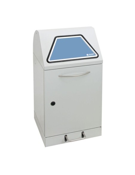 Abfalltrennung Modul-Vario 45, lichtgrau, ProSlide-System, 45 Liter, Trethebel