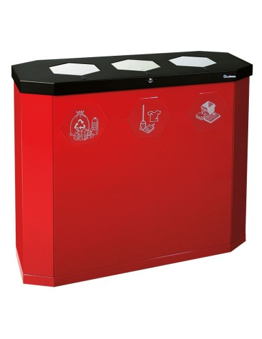 Abfalltrennung Sixco swing 3-fach