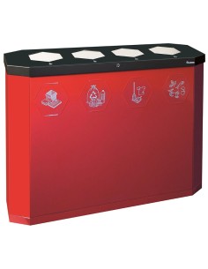 Abfalltrennung Sixco swing 4-fach