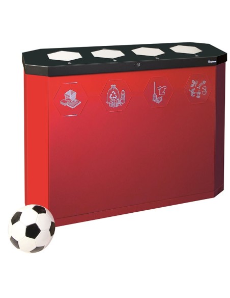 Abfalltrennung Sixco swing 4-fach