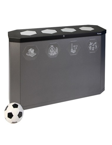 Abfalltrennung Sixco swing 4-fach