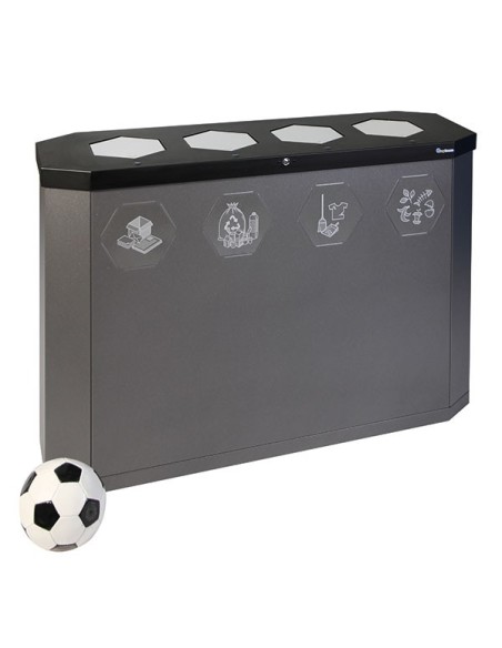 Abfalltrennung Sixco swing 4-fach