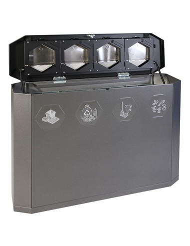 Abfalltrennung Sixco swing 4-fach