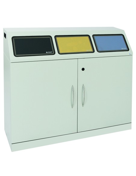Abfalltrennung Flex-M-3fach-Sammelstation