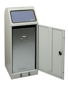 Abfallbehälter Flex M , Stahleinsatz,70 l, Fusshebel
