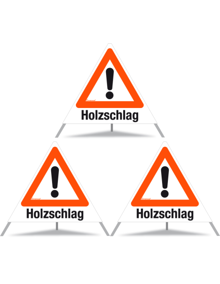TRIOPAN Faltsignal 70 Tagesleuchtend mit Etui (3x Holzschlag)