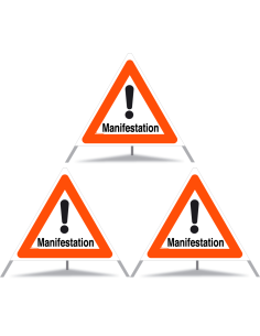 TRIOPAN Faltsignal 90 Tagesleuchtend mit Etui (3x Manifestation)