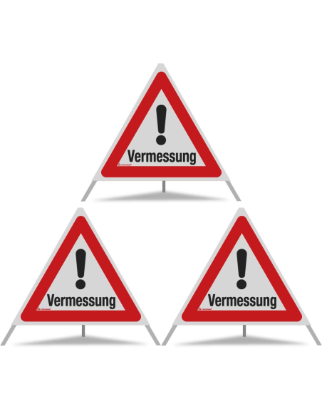 TRIOPAN Faltsignal 70 R2 Retro-reflektierend mit Etui (3x Vermessung)