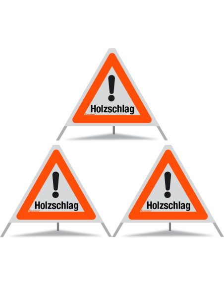 TRIOPAN Faltsignal 70 R1 Reflektierend mit Etui (3x Holzschlag)
