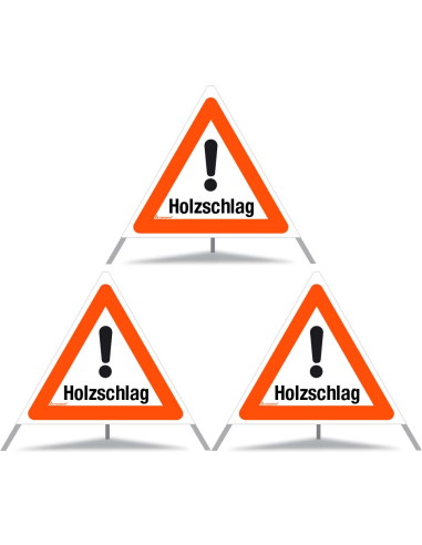 TRIOPAN Faltsignal 70 Tagesleuchtend mit Etui (3x Holzschlag)