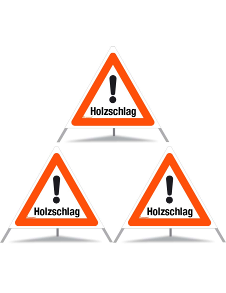 TRIOPAN Faltsignal 70 Tagesleuchtend mit Etui (3x Holzschlag)