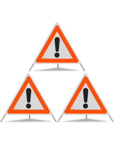 TRIOPAN Faltsignal 70 R1 Reflektierend mit Etui (3x Andere Gefahren)