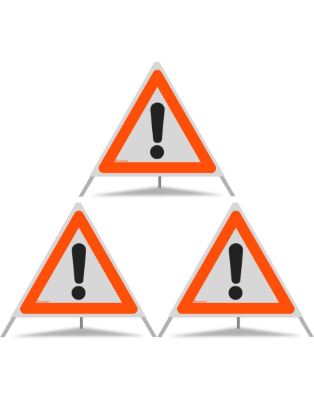 TRIOPAN Faltsignal 70 R1 Reflektierend mit Etui (3x Andere Gefahren)