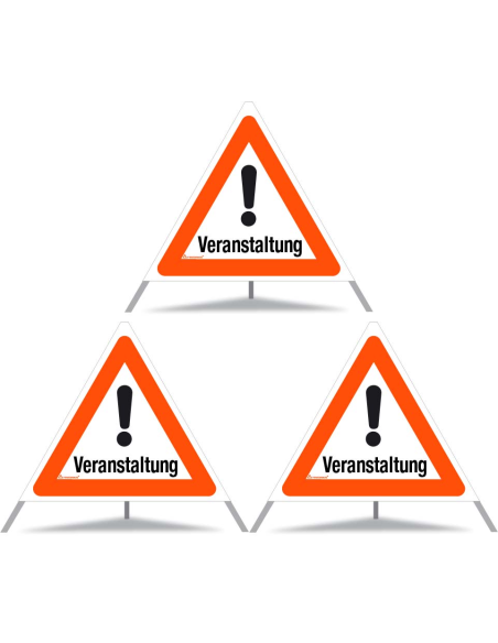 TRIOPAN Faltsignal 70 Tagesleuchtend mit Etui (3x Veranstaltung)