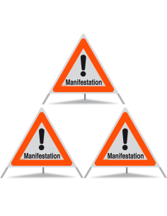 TRIOPAN Faltsignal 90 R1 Reflektierend mit Etui (3x Manifestation)