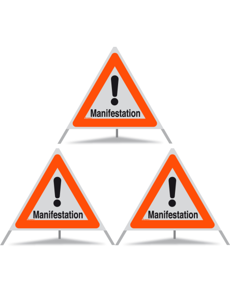 TRIOPAN Faltsignal 90 R1 Reflektierend mit Etui (3x Manifestation)