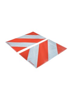 Markierungsfahne stark reflektierend mit Flach-Alu R2 Retro-reflektierend 25x40cm ( Paar )