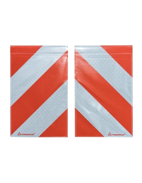 Markierungsfahne stark reflektierend mit Flach-Alu R2 Retro-reflektierend 25x40cm ( Paar )