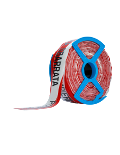 Absperrband 250m r/w Fadenverstärkt Text: (POMPIERI ZONA SBARRATA)