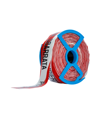 Absperrband 250m r/w Fadenverstärkt Text: (POMPIERI ZONA SBARRATA)