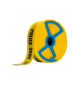 Absperrband 250m g/s Fadenverstärkt "POLICE ZONE INTERDITE"