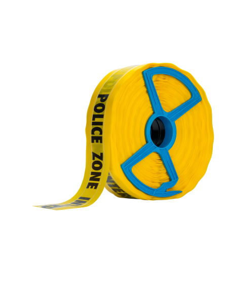Absperrband 250m g/s Fadenverstärkt "POLICE ZONE INTERDITE"