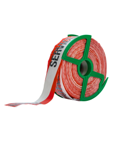 Absperrband 250m r/w "SERVICE DU FEU" Fadenverstärkt