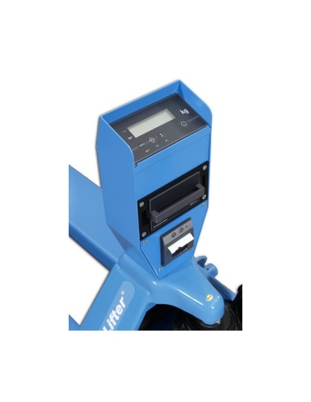 Waagehubwagen mit Mehrbereichsanzeige und Drucker WHP-DM von Hanselifter