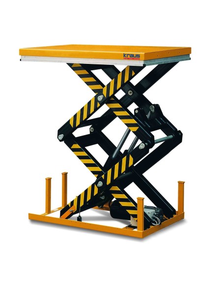 Stationärer Doppelscheren-Hubtisch 1300x820 mm für 1000 kg von Kraus