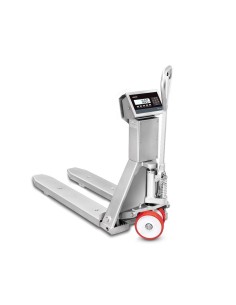 Geeichter Edelstahl-Wiegehubwagen für Hygiene-Bereich von Dini Argeo