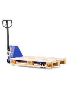 Flachhubwagen LOW-M mit flachen 35mm Gabelzinken 2