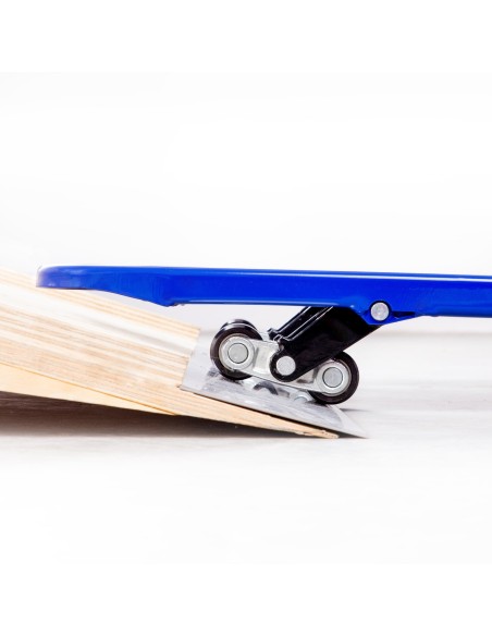 Flachhubwagen LOW-M mit flachen 35mm Gabelzinken