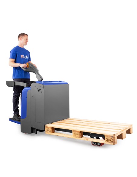 Elektrischer Hubwagen RIDE mit Standplattform für 2000 kg