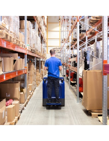 Elektrischer Hubwagen RIDE mit Standplattform für 2000 kg