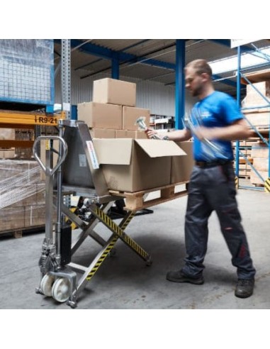 Edelstahl-Scherenhubwagen von Hanselifter