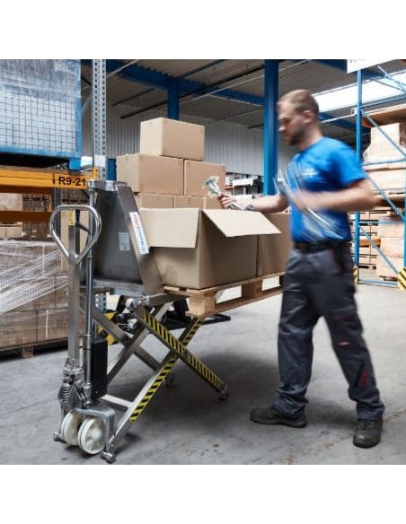 Edelstahl-Scherenhubwagen von Hanselifter