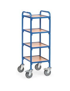 Beistellwagen mit Holzwerkstoffplatten, Ladefläche 320 x 470 mm