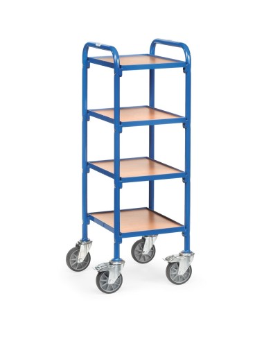 Beistellwagen mit Holzwerkstoffplatten, Ladefläche 320 x 470 mm