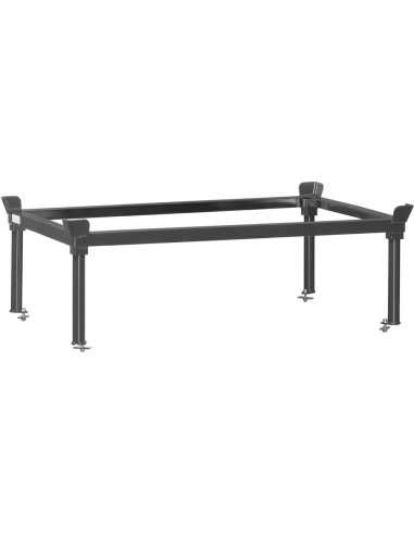 Fetra Aufsetzrahmen für Paletten-Fahrgestelle, Höhe mit Fahrgestell 650 mm ohne 370 mm, LxB 1210x810 mm, Grey Edition