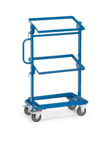 Fetra Beistellwagen offener Rahmen und neigbare Ladeflächen 600 x 400 mm