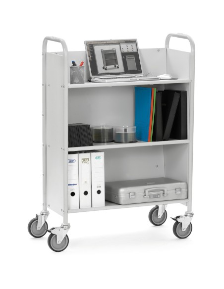 Fetra Bürowagen mit geneigten Böden und Rückwand