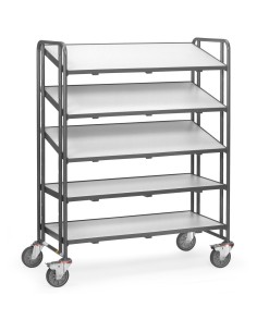 Fetra ESD-Eurokasten-Wagen mit Böden, Ladefläche 1240 x 610 mm