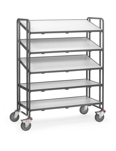 Fetra ESD-Eurokasten-Wagen mit Böden, Ladefläche 1240 x 610 mm